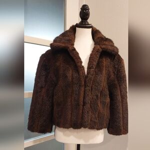 Elegant Brown Teddy Jacket for Women